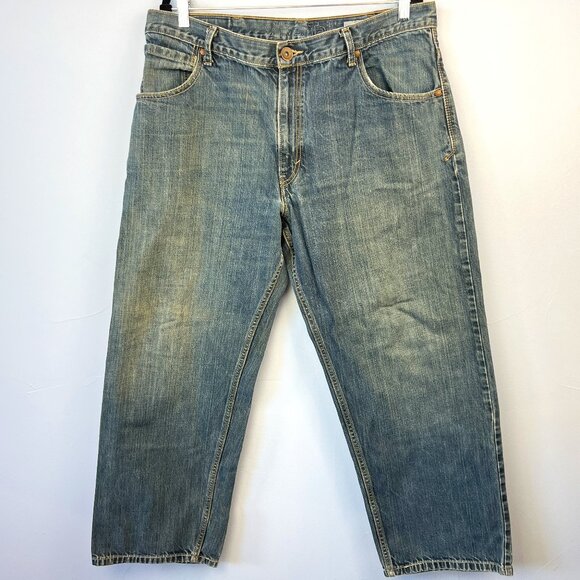 Vintage Levis Silver Tab Baggy Jeans Grunge Skater Y2K Size 38x30 - Picture 1 of 7